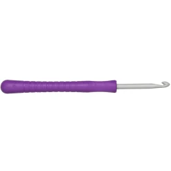 Pony yarn accessories Virknål Easy Grip, längd 14 cm Ø4,5 mm – aluminium | Virknålar