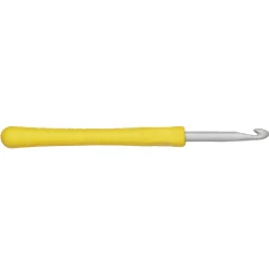 Pony yarn accessories Virknål Easy Grip, längd 14 cm Ø4,0 mm – aluminium