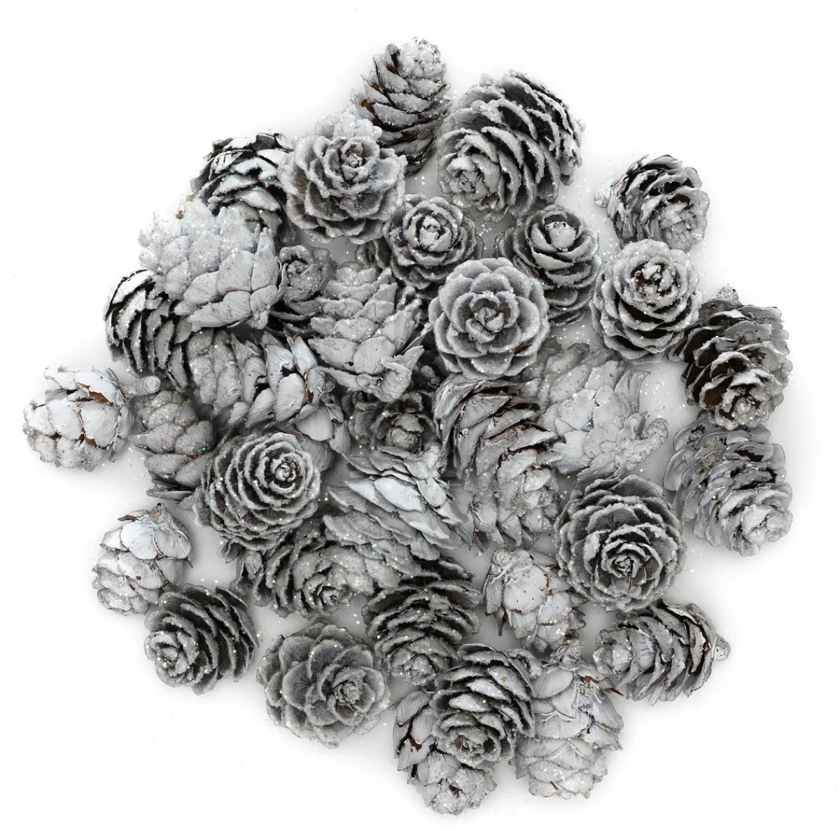 Panduro Hobby Vita kottar med glitter, 36 s