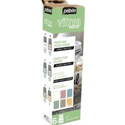 Pebeo Vitrea glasfärg pastel 6x20ml | Glasfärger