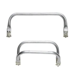 Panduro Hobby Väskbågar av metall 2 st. Silverfärgad väskbåge, 22×9 cm / 16×9 cm