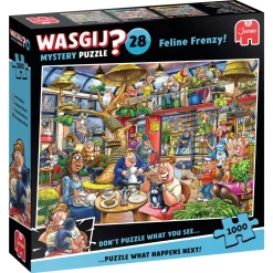 Wasgij pussel #28 – Feline frenzy! 1000 bitar, 68×49 cm | Barn Pussel