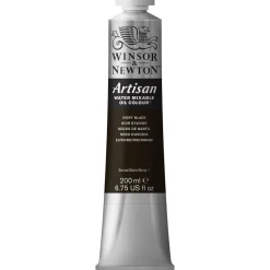 Winsor & Newton Artisan vattenlöslig oljefärg 200 ml Ivory Black 331 | Oljefärger