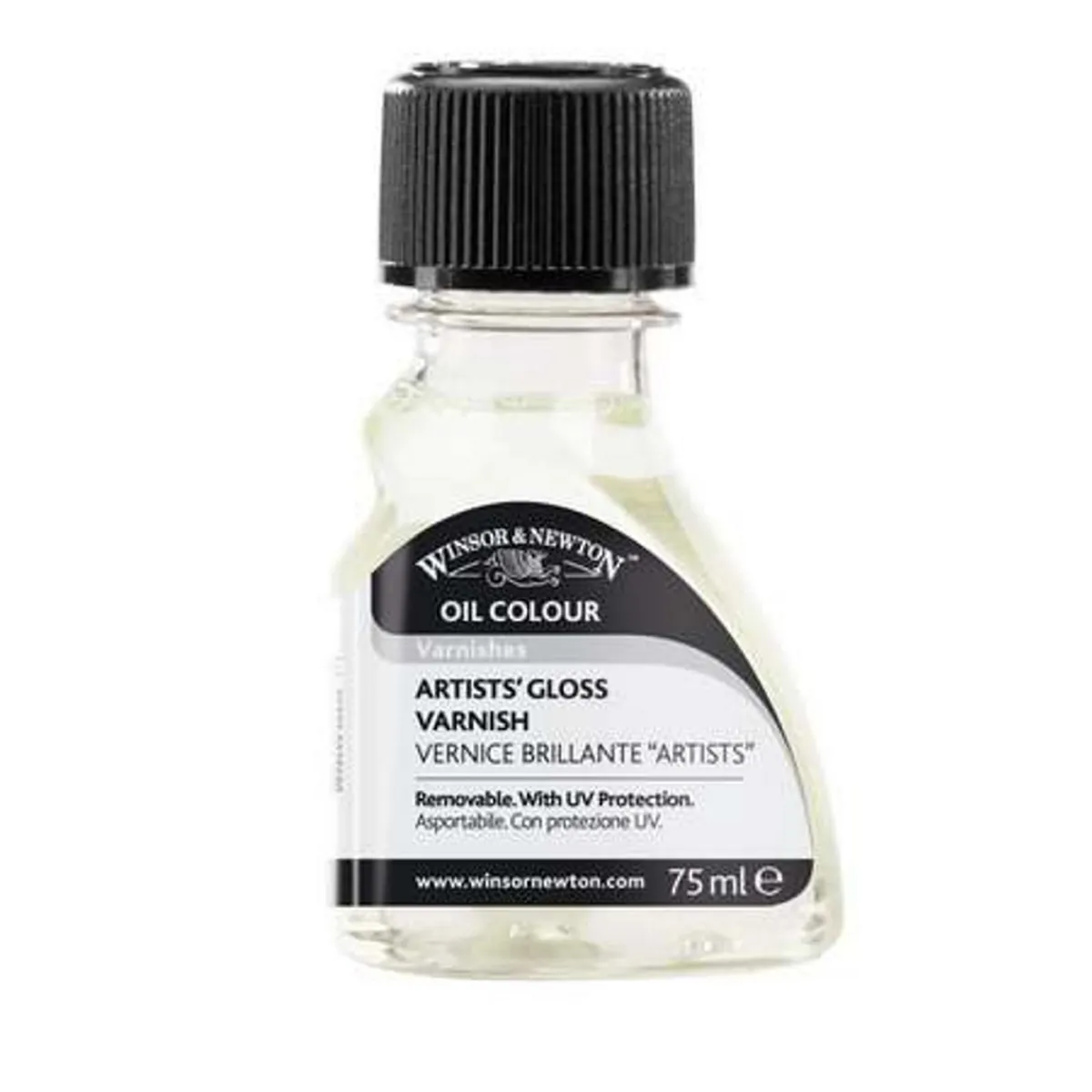 Winsor & Newton Artists' Gloss Varnish 75 ml, skyddande blank fernissa | Målarmedier