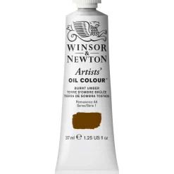 Winsor & Newton Artists' oljefärg 37 ml Burnt Umber 076 | Oljefärger