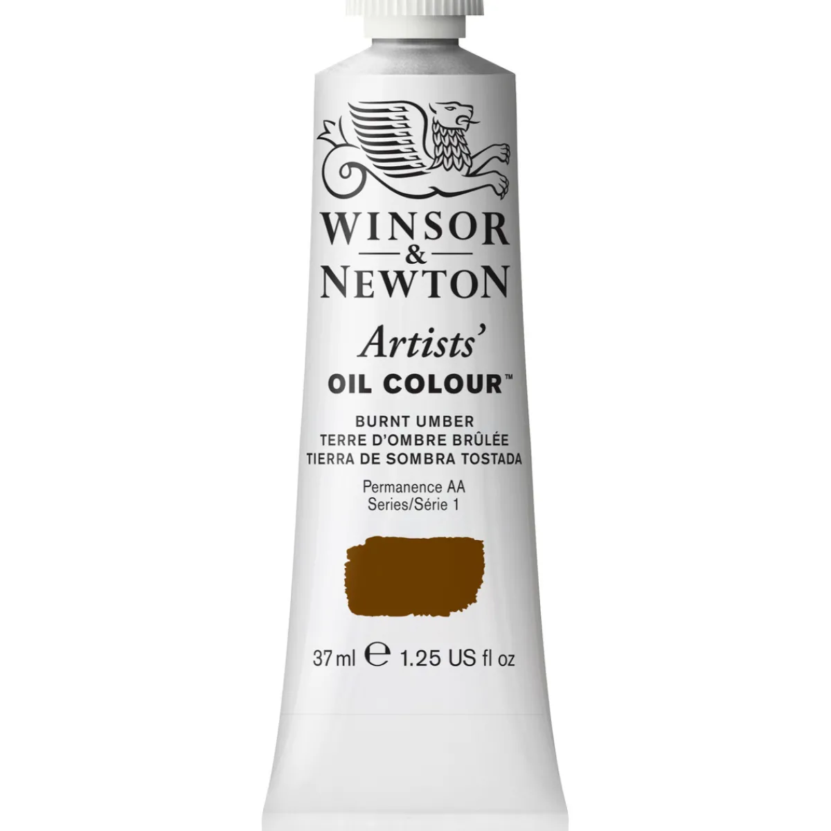Winsor & Newton Artists' oljefärg 37 ml Burnt Umber 076 | Oljefärger