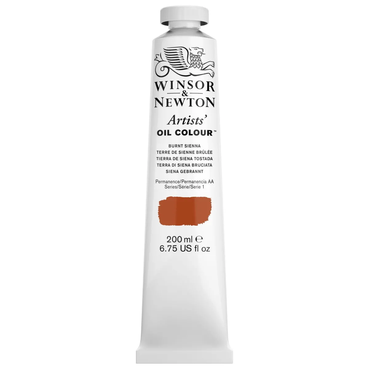 Winsor & Newton Artists' oljefärg 200 ml Burnt sienna 74 | Oljefärger