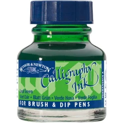 Winsor & Newton Calligraphy Ink, Transparent 30 ml Leaf Green 341 | Bläck & Tusch