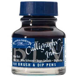 Winsor & Newton Calligraphy Ink, Transparent 30 ml Blue Black 034 | Bläck & Tusch