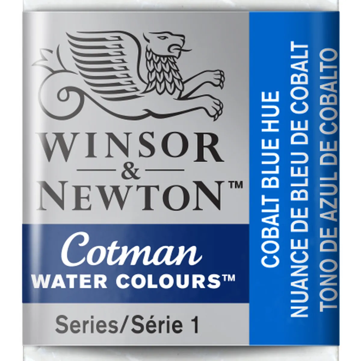 Winsor & Newton Cotman akvarellfärg halvkopp Cobalt Blue Hue 179 | Akvarell- & Vattenfärger