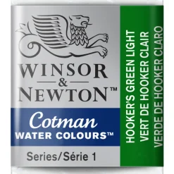 Winsor & Newton Cotman akvarellfärg halvkopp Hookers Green Light 314 | Akvarell- & Vattenfärger