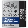 Winsor & Newton Cotman akvarellfärg halvkopp Ivory Black 331 | Akvarell- & Vattenfärger