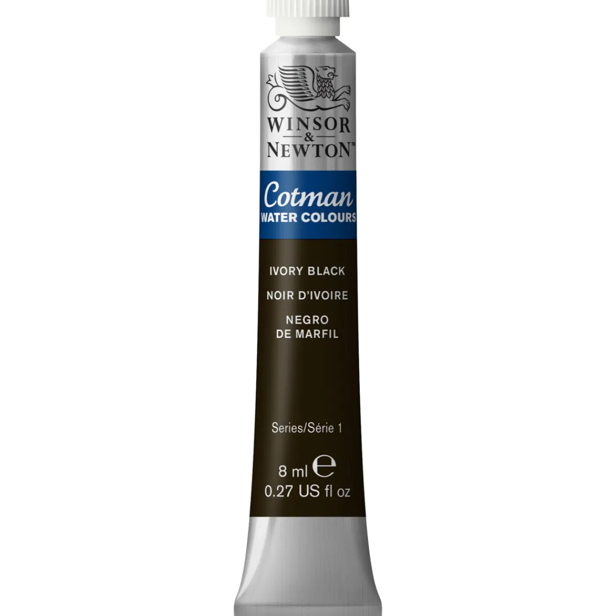 Winsor & Newton Cotman akvarellfärg 8 ml Lamp Black 337