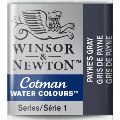 Winsor & Newton Cotman akvarellfärg halvkopp Paynes Gray 465