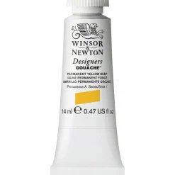Winsor & Newton Designers gouache 14 ml Permanent yellow deep 508 | Gouachefärger