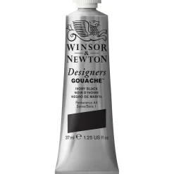 Winsor & Newton Designers gouache 37 ml Ivory Black 331 | Gouachefärger
