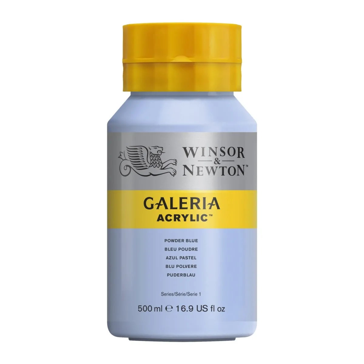 Winsor & Newton Galeria akrylfärg 500 ml Powder Blue 446 | Akrylfärger