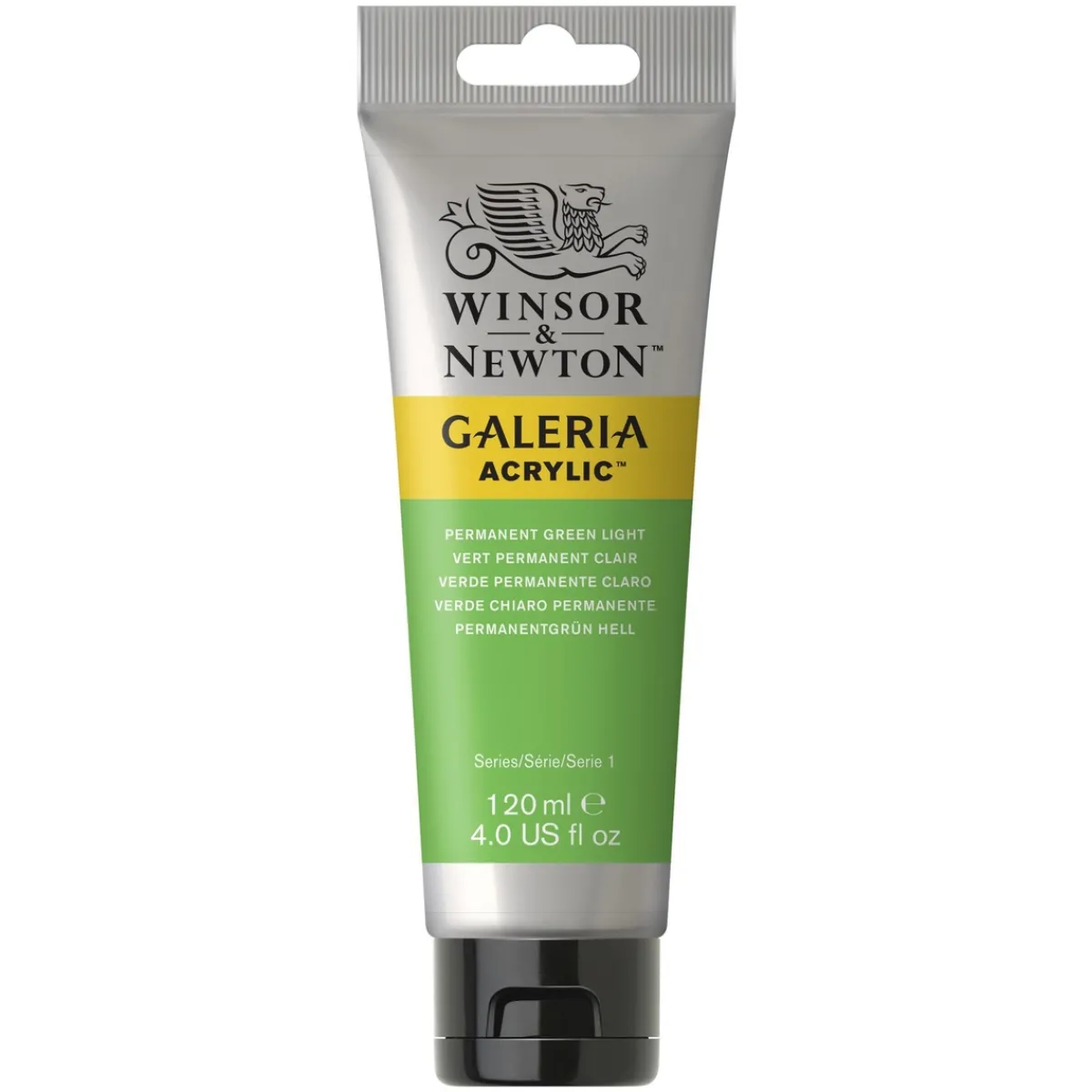 Winsor & Newton Galeria akrylfärg 120 ml Permanent Green Light 483 | Akrylfärger