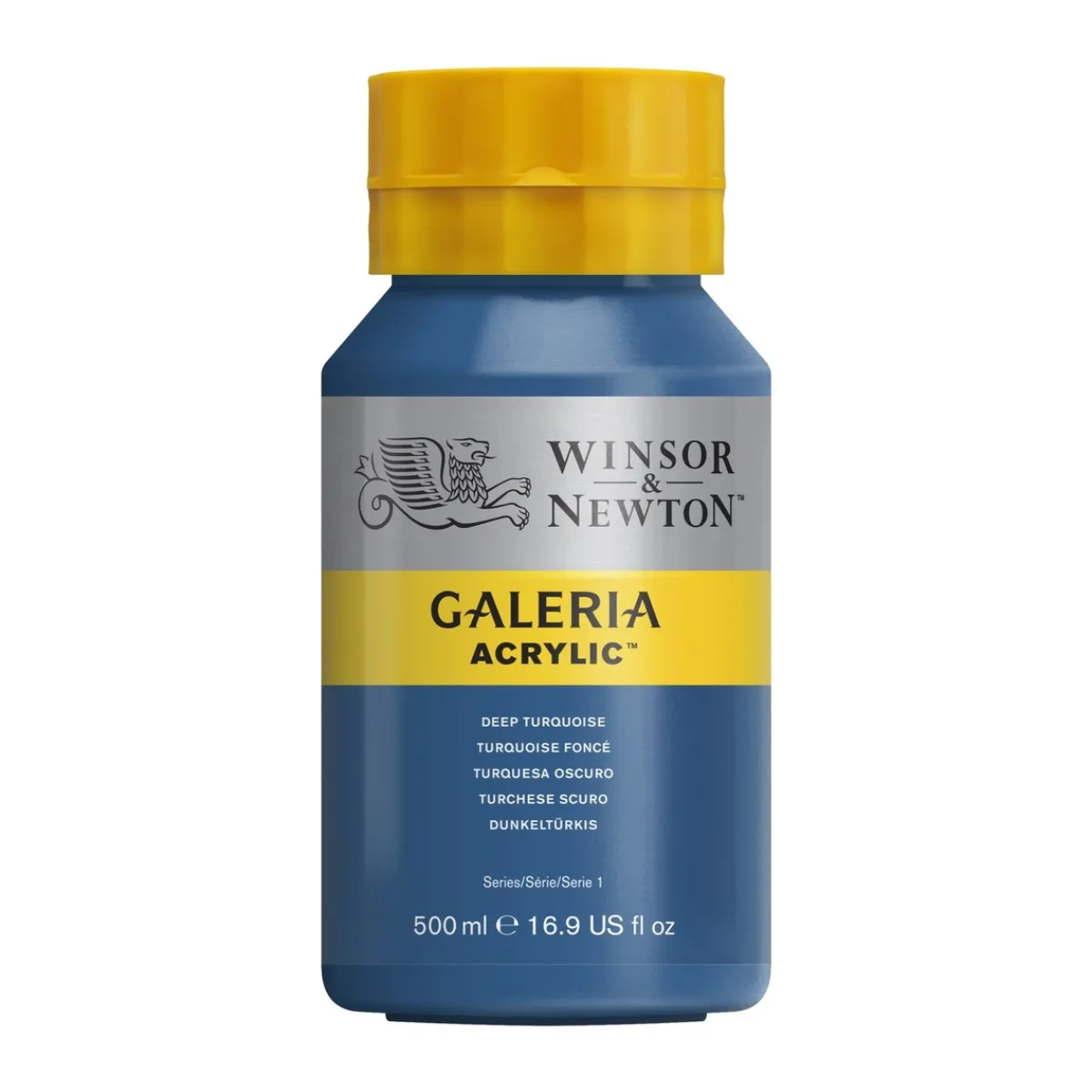 Winsor & Newton Galeria akrylfärg 500 ml Deep Turquoise 232 | Akrylfärger