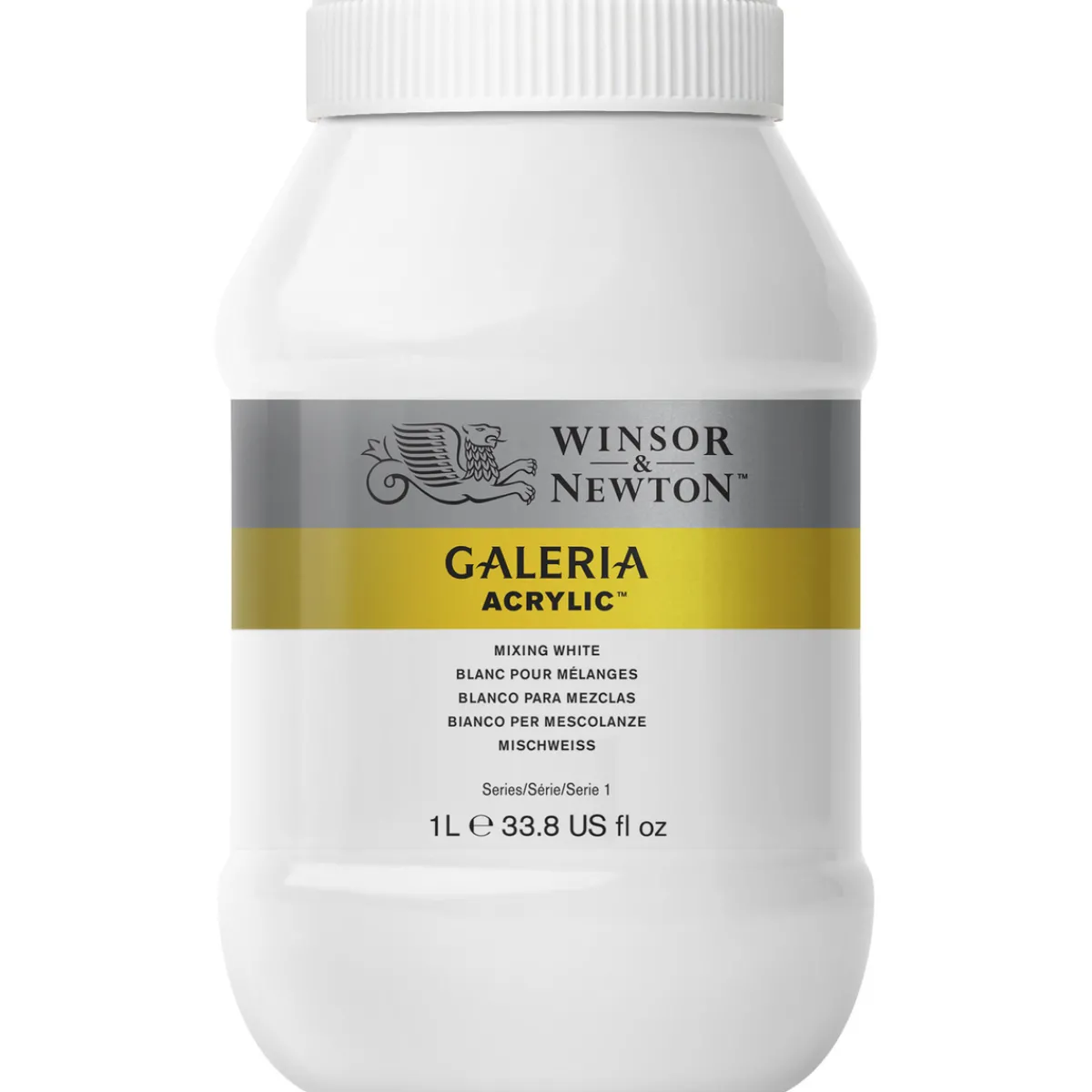 Winsor & Newton Galeria akrylfärg 1L Mixing White 415 | Akrylfärger