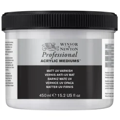 Winsor & Newton Matt UV Varnish 450 ml, skyddande fernissa mot solljus, damm etc.