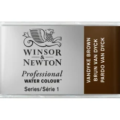 Winsor & Newton Professional akvarellfärg helkopp Vandyke Brown 676 | Akvarell- & Vattenfärger