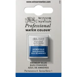 Winsor & Newton Professional akvarellfärg halvkopp Antwerp Blue 010 | Akvarell- & Vattenfärger