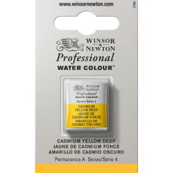 Winsor & Newton Professional akvarellfärg halvkopp Cadmium Yell Deep 111 | Akvarell- & Vattenfärger