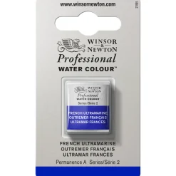 Winsor & Newton Professional akvarellfärg halvkopp French Ultramarin 263 | Akvarell- & Vattenfärger