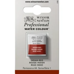 Winsor & Newton Professional akvarellfärg halvkopp Indian Red 317 | Akvarell- & Vattenfärger