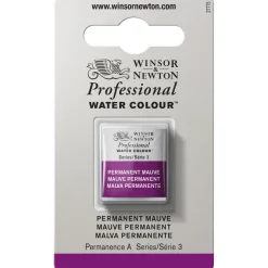 Winsor & Newton Professional akvarellfärg halvkopp Permanent Mauve 491 | Akvarell- & Vattenfärger