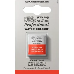 Winsor & Newton Professional akvarellfärg halvkopp Scarlet Lake 603 | Akvarell- & Vattenfärger