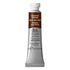Winsor & Newton Professional akvarellfärg 5 ml Vandyke Brown 676 | Akvarell- & Vattenfärger