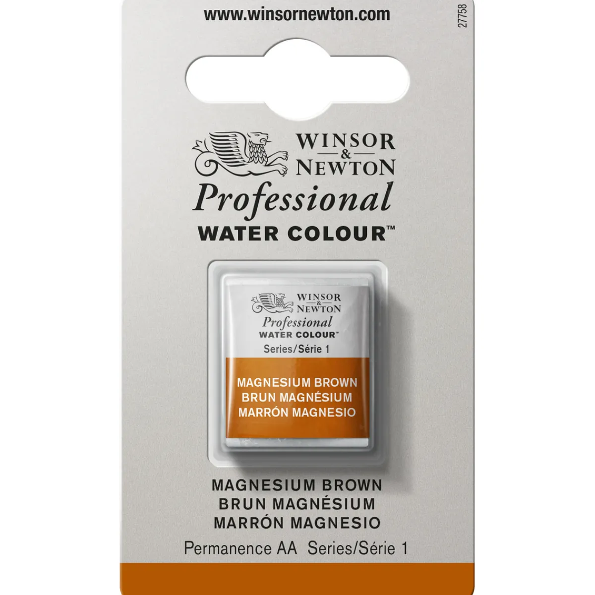 Winsor & Newton Professional akvarellfärg halvkopp Mars Black 386