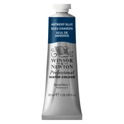 Winsor & Newton Professional akvarellfärg 37 ml Antwerp Blue 010 | Akvarell- & Vattenfärger
