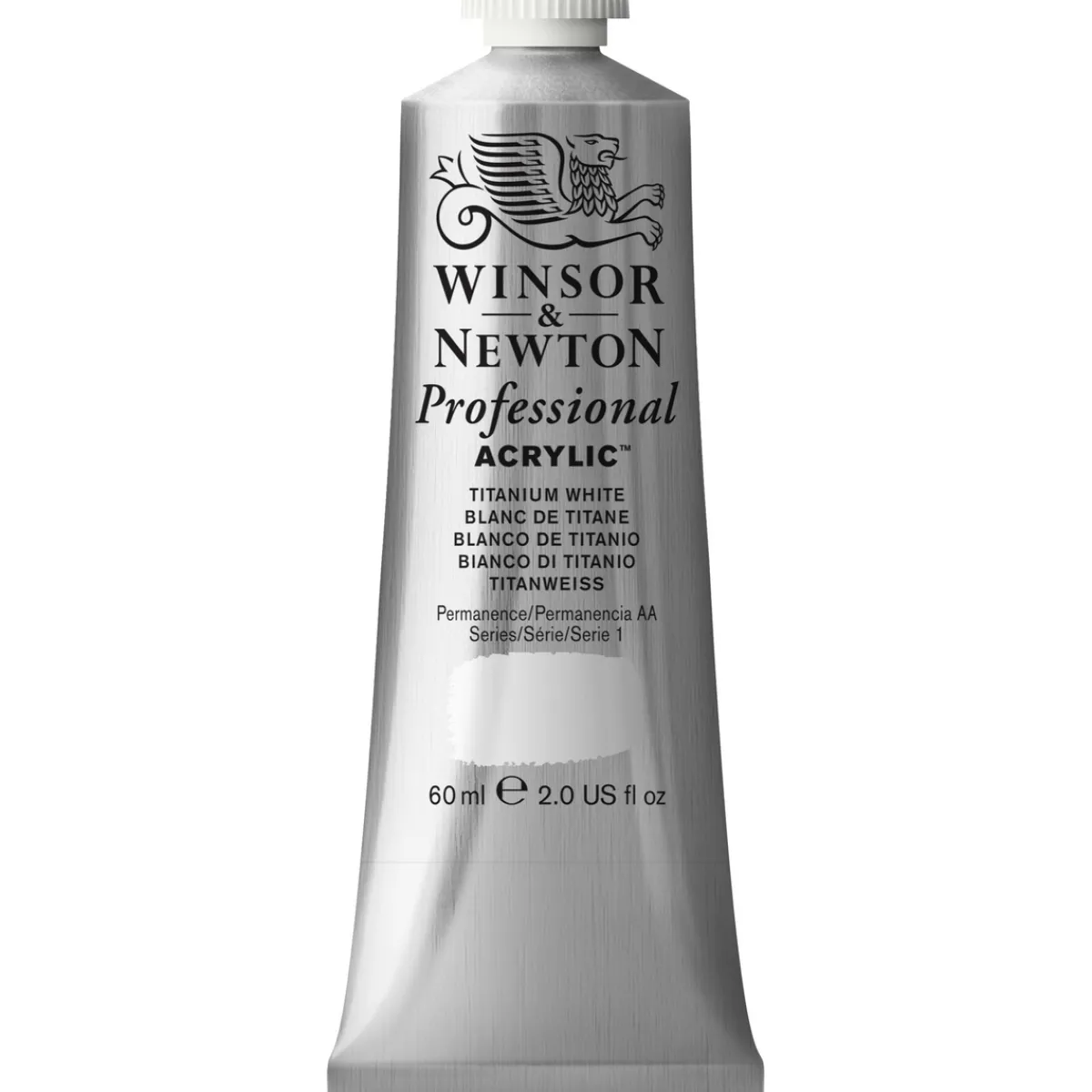Winsor & Newton Professional akrylfärg 60 ml Titanium White 644 | Akrylfärger