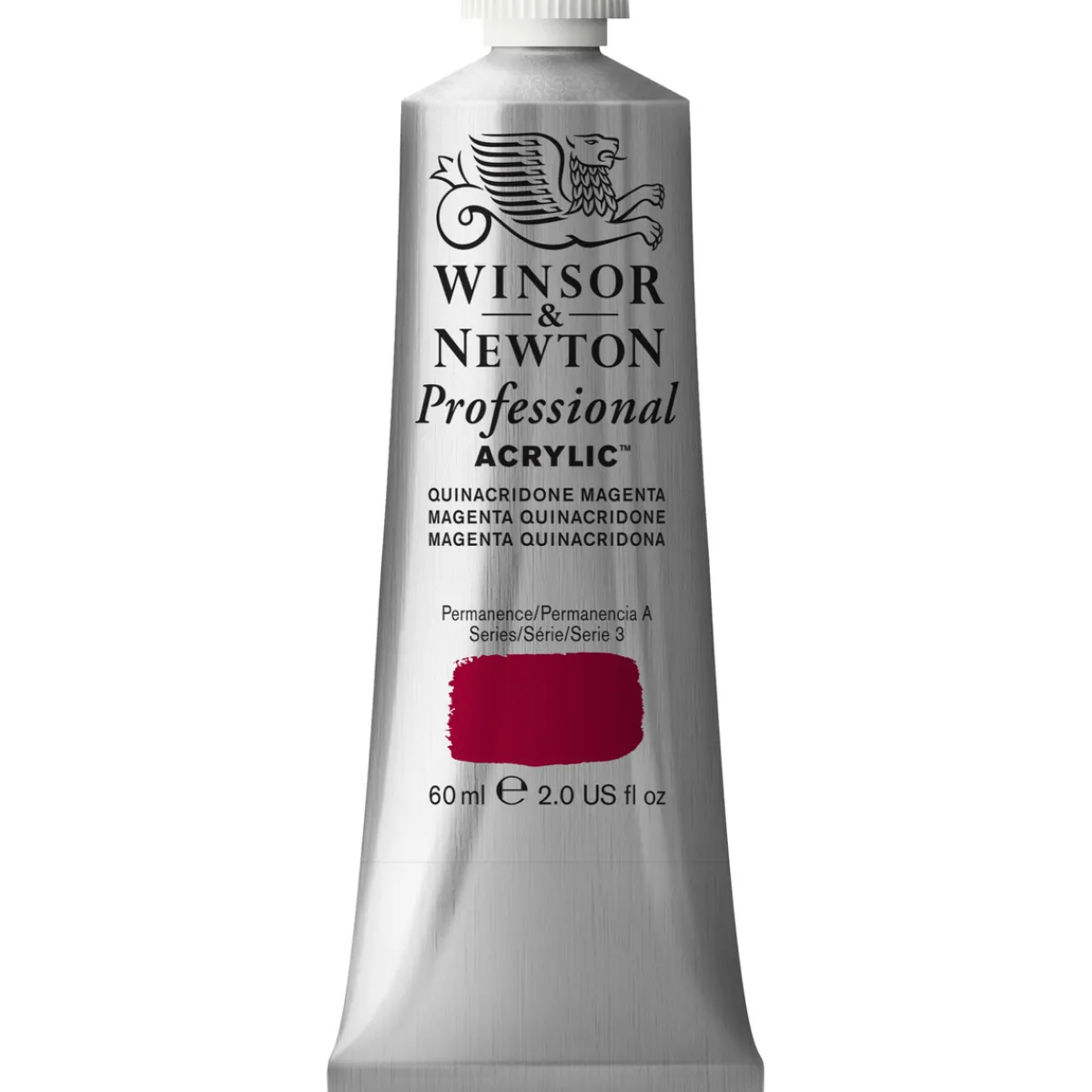 Winsor & Newton Professional akrylfärg 60 ml Quinacridone Magenta 545 | Akrylfärger