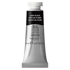 Winsor & Newton Professional akvarellfärg 14 ml Lamp Black 337 | Akvarell- & Vattenfärger