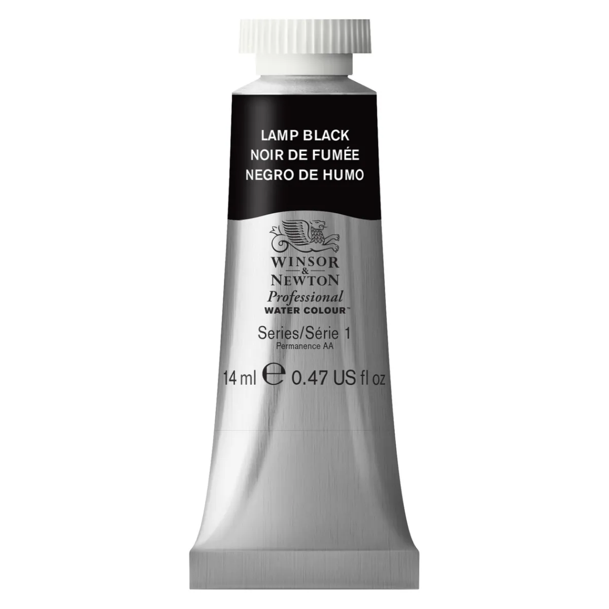 Winsor & Newton Professional akvarellfärg 14 ml Lamp Black 337 | Akvarell- & Vattenfärger