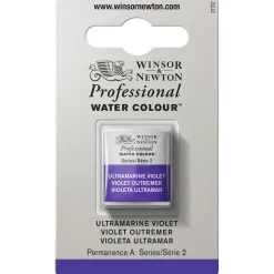 Winsor & Newton Professional akvarellfärg halvkopp Ultramarin Violet 672 | Akvarell- & Vattenfärger