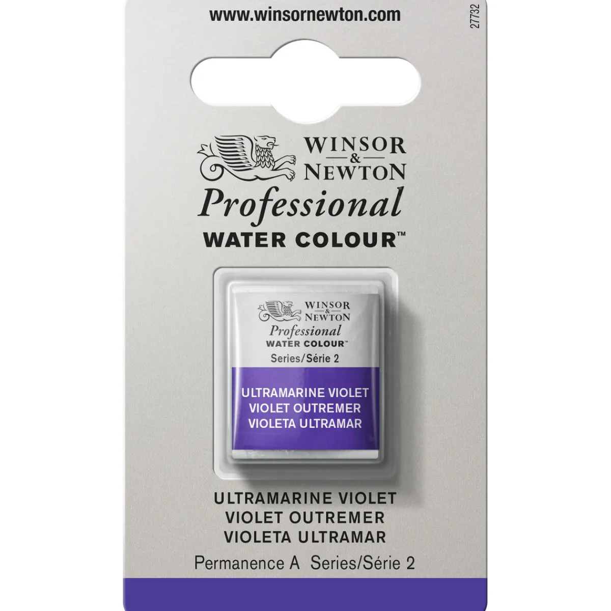 Winsor & Newton Professional akvarellfärg halvkopp Ultramarin Violet 672 | Akvarell- & Vattenfärger