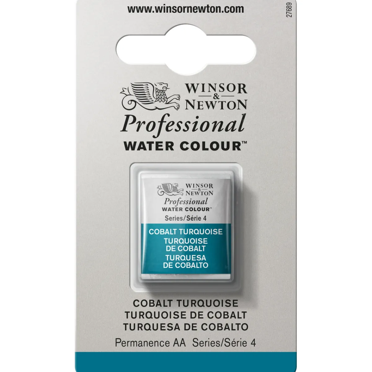 Winsor & Newton Professional akvarellfärg halvkopp Cobalt Turquoise 190 | Akvarell- & Vattenfärger