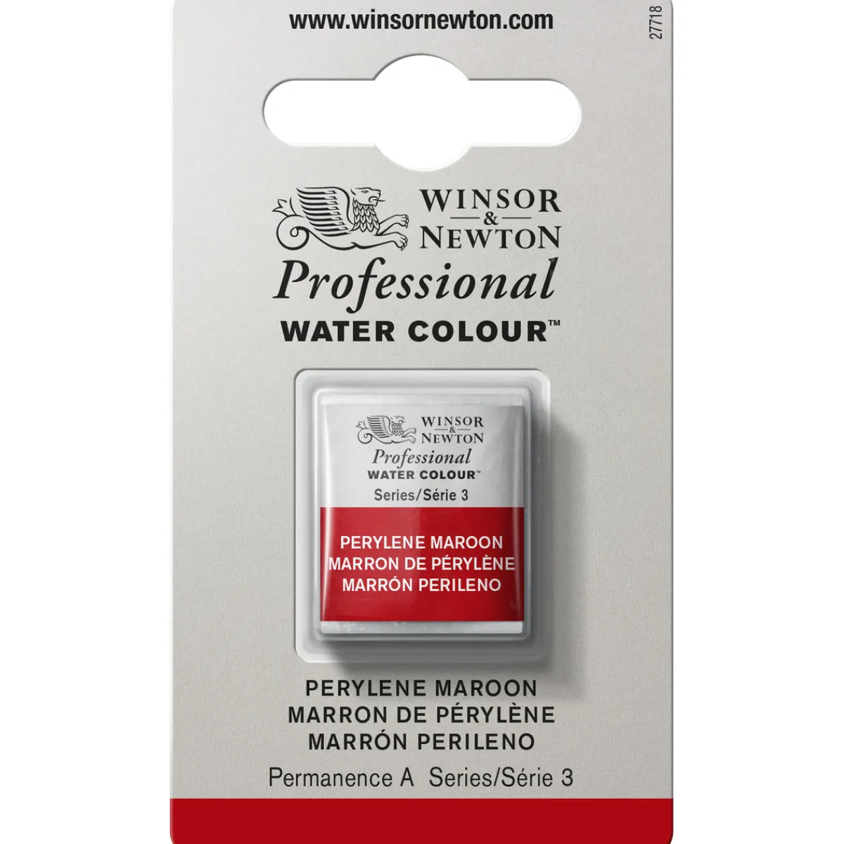 Winsor & Newton Professional akvarellfärg halvkopp Perylene Maroon 507 | Akvarell- & Vattenfärger