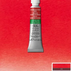 Winsor & Newton Professional akvarellfärg 5 ml Cadmium-Free Red 901 | Akvarell- & Vattenfärger