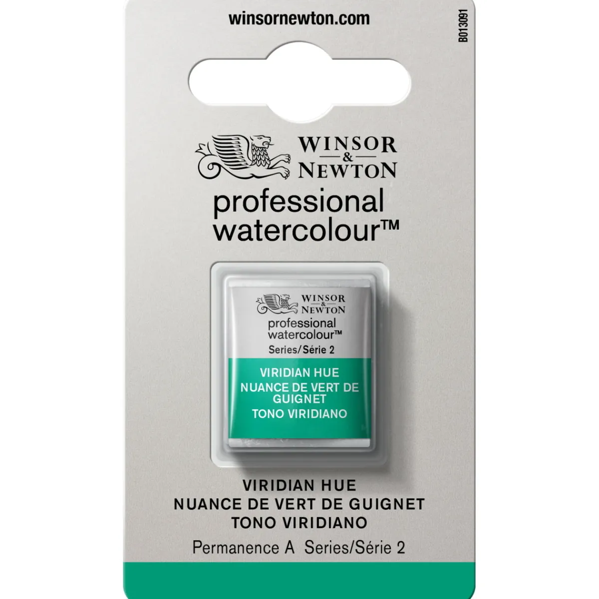 Winsor & Newton Professional Revival akvarellfärg halvkopp Viridian Hue 696 | Akvarell- & Vattenfärger