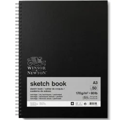 Winsor & Newton Sketch spiralbunden skissbok A3 (297×420 mm), 50 ark, 170 g/m² | Skissböcker