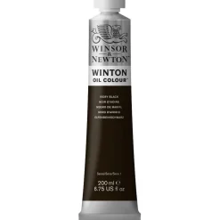 Winsor & Newton Winton oljefärg 200 ml Ivory Black 331 | Oljefärger