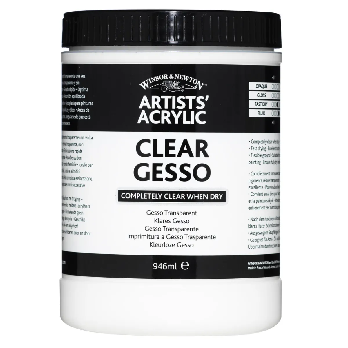Winsor & Newton W&N Clear Gesso 946 ml
