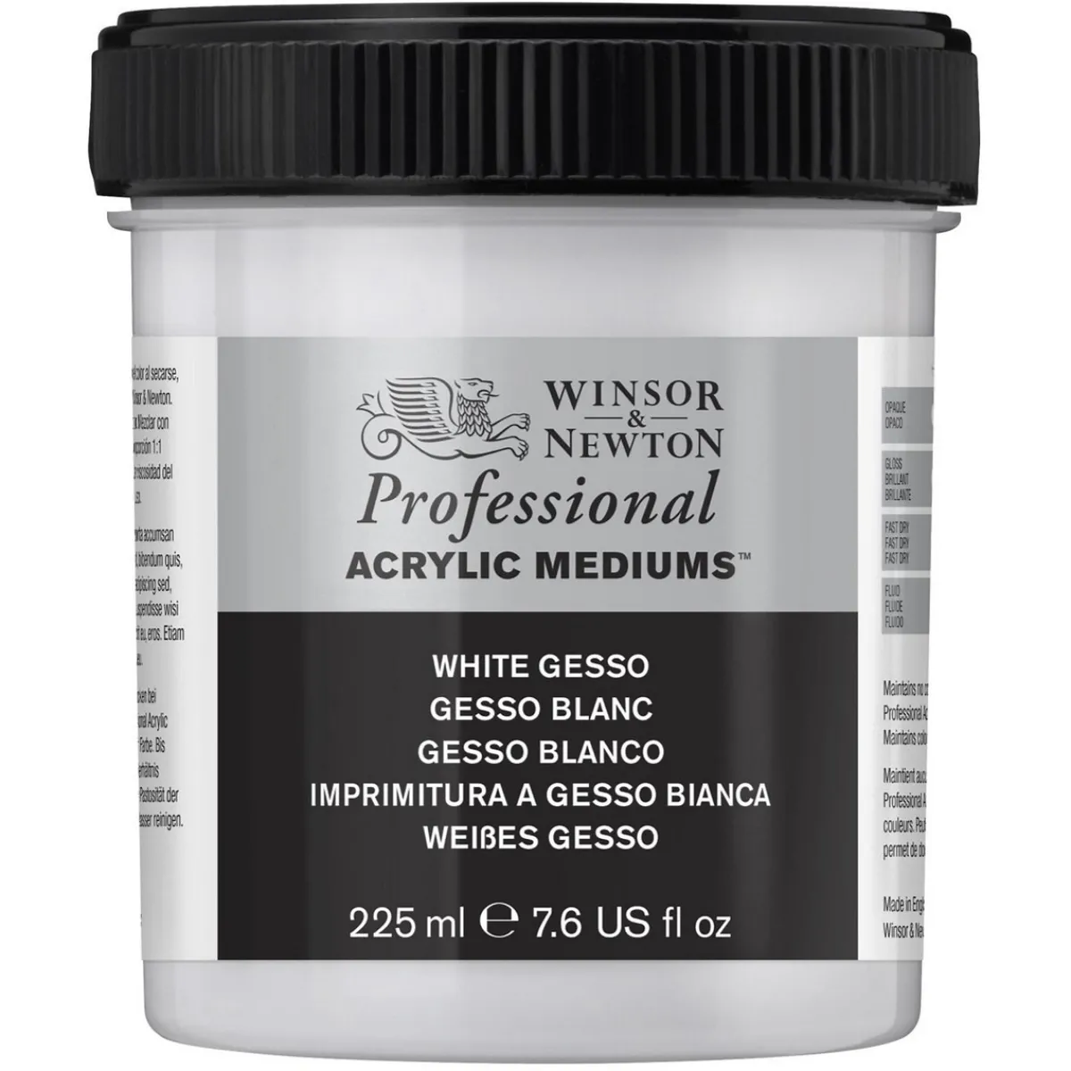 Winsor & Newton W&N Gesso Vit 225ml | Målarmedier