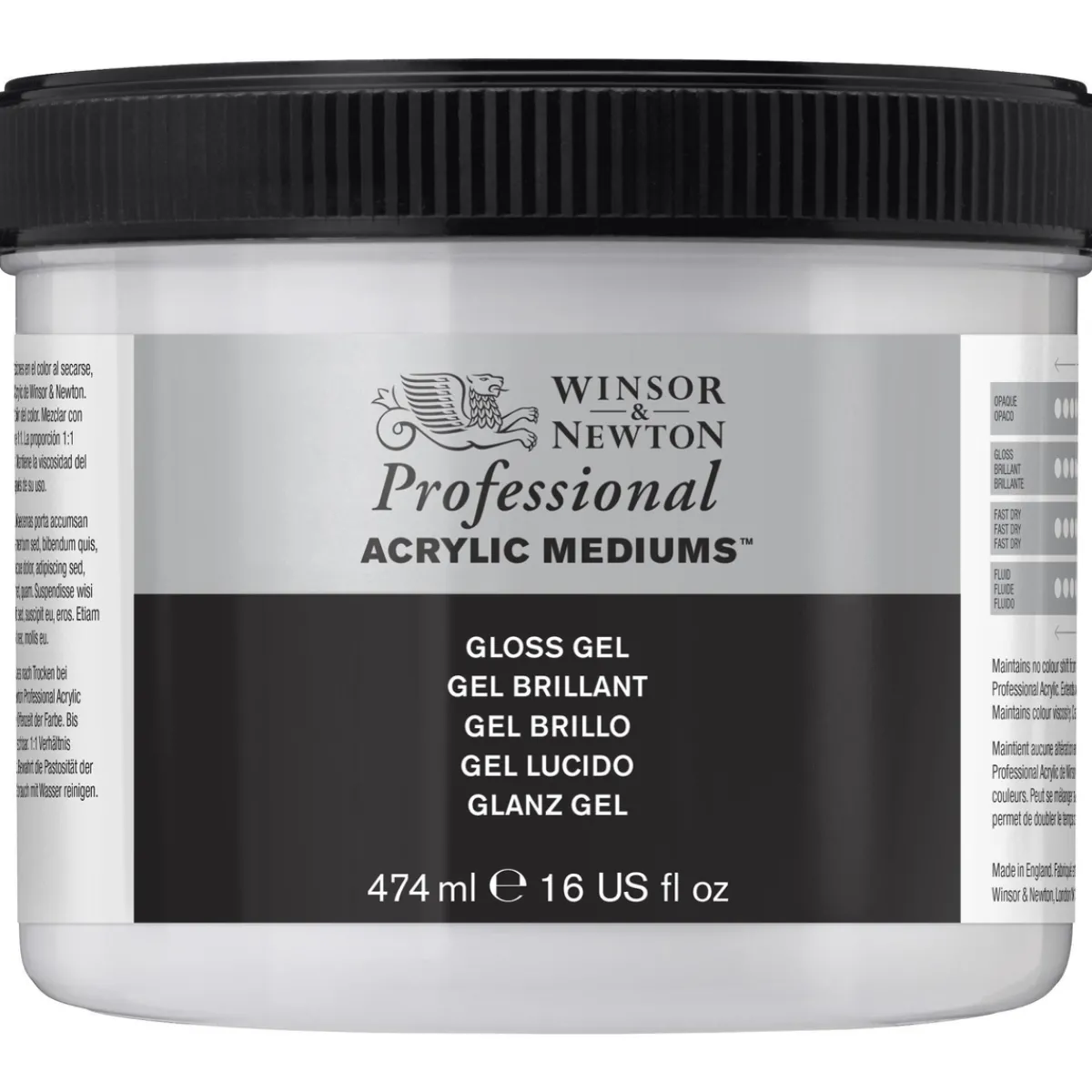 Winsor & Newton W&N Gloss Gel 474ml